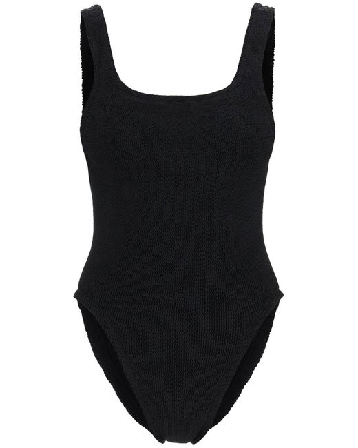 Hunza G Black Square Neck Swimsuit
