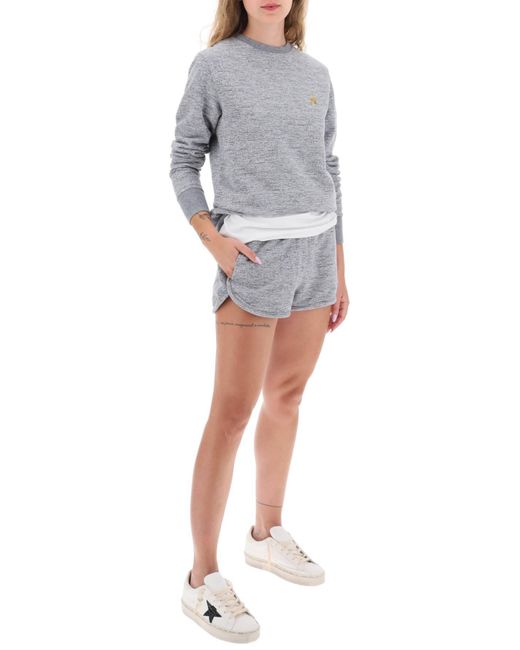 Shorts sportivi in cotone 'Diana' di Golden Goose Deluxe Brand in Gray