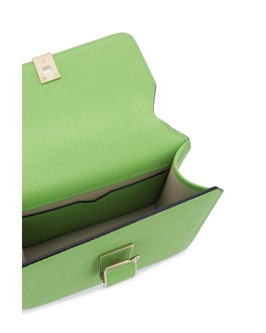 Valextra Green 'Nolo' Small Crossbody Bag
