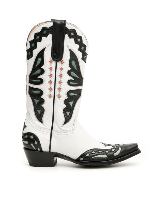 Jessie Western Black Butterfly Cowboy Boots