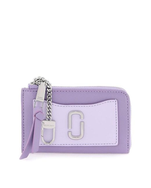 Marc Jacobs Purple 'the Utility Snapshot Mini Compact Wallet'
