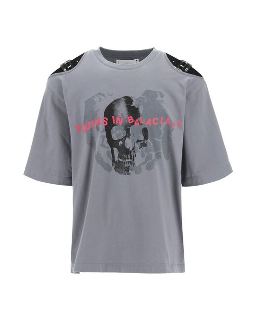 Youths in Balaclava 'skeleton' Print T 