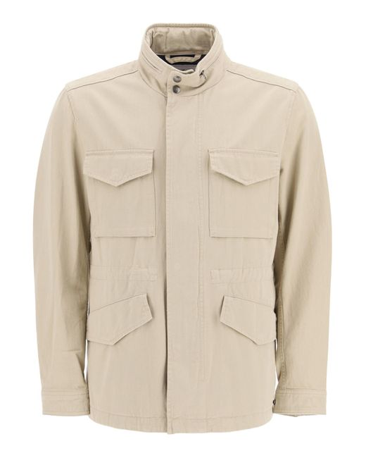 Woolrich Cotton Field Jacket for Men | Lyst