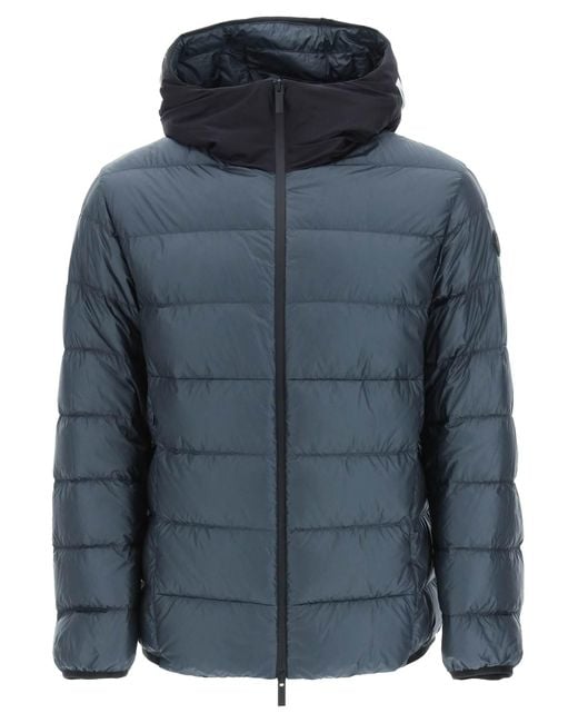 Moncler Synthetic Basic Provins Hooded Down Jacket With Logo for Men | Lyst