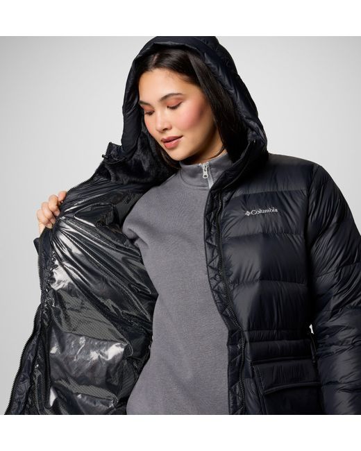 Columbia Black Harmony Falls Mid Down Jacket