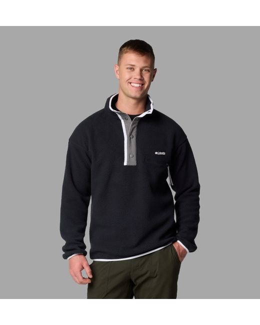 Columbia Black Helvetia Ii Half Snap Fleece for men