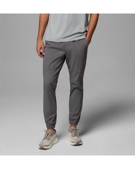 Columbia Gray Columbia Tech Wind Trousers for men