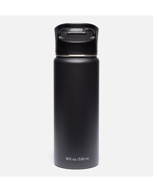 Columbia Black Double-Wall Vacuum Bottle With Sip-Thru Top