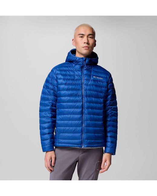 Columbia Blue S Corelite Down Hooded Jacket for men