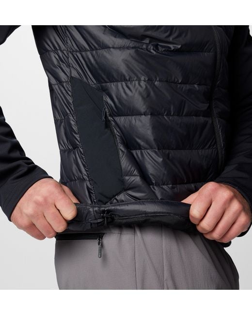 Columbia Black Columbia Tech Insulated Hiking Softshell Jacket for men