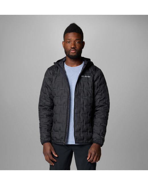 Columbia Black Delta Ridge Ii Down Hooded Jacket for men