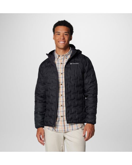 Columbia Black Delta Ridge Ii Down Hooded Jacket for men