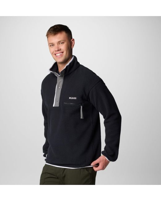 Columbia Black Helvetia Ii Half Snap Fleece for men