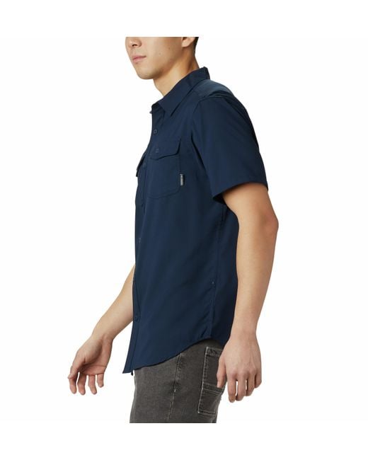 Columbia Blue Utilizer Ii Solid Short Sleeve Shirt for men