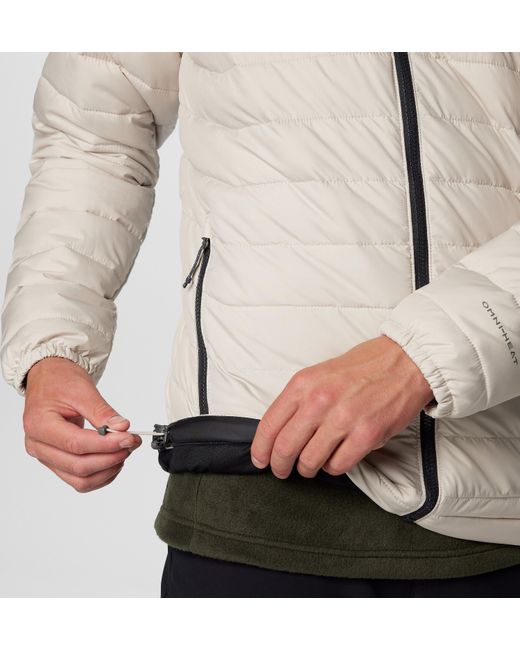 Columbia Gray Powder Lite Ii Jacket for men