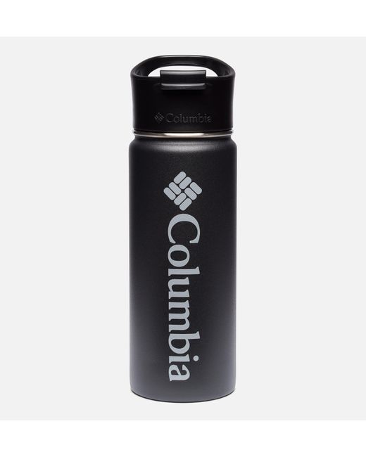 Columbia Black Double-Wall Vacuum Bottle With Sip-Thru Top