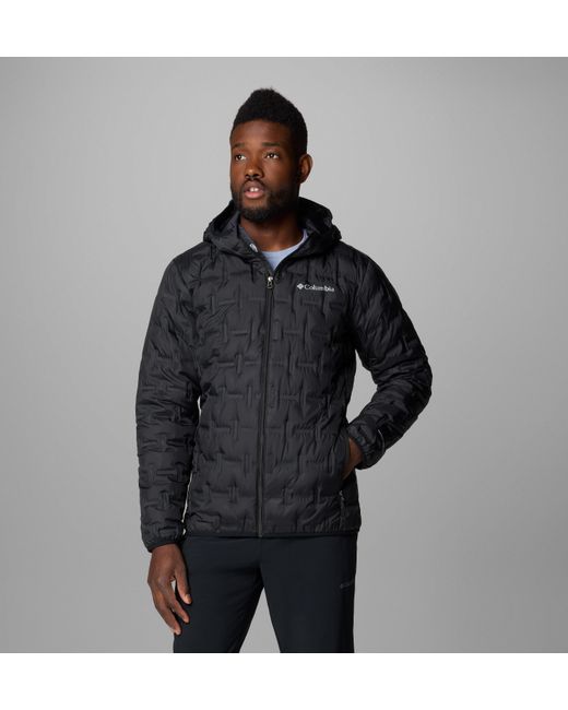 Columbia Black Delta Ridge Ii Down Hooded Jacket for men