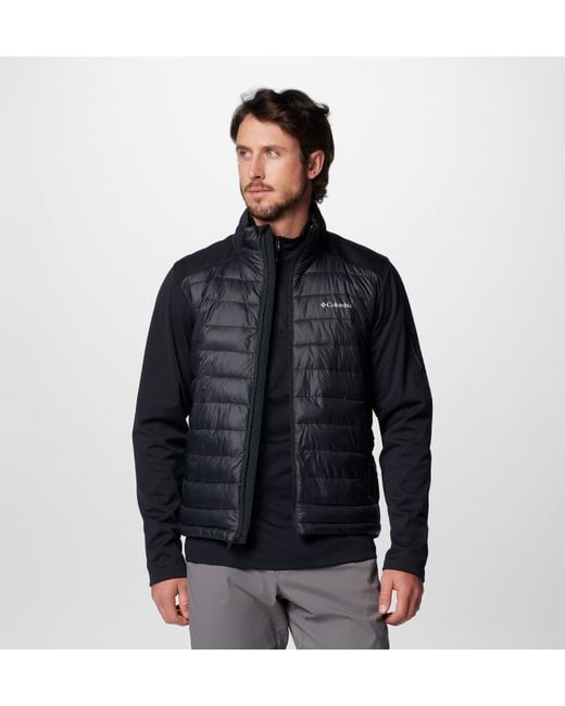 Columbia Black Columbia Tech Insulated Hiking Softshell Jacket for men