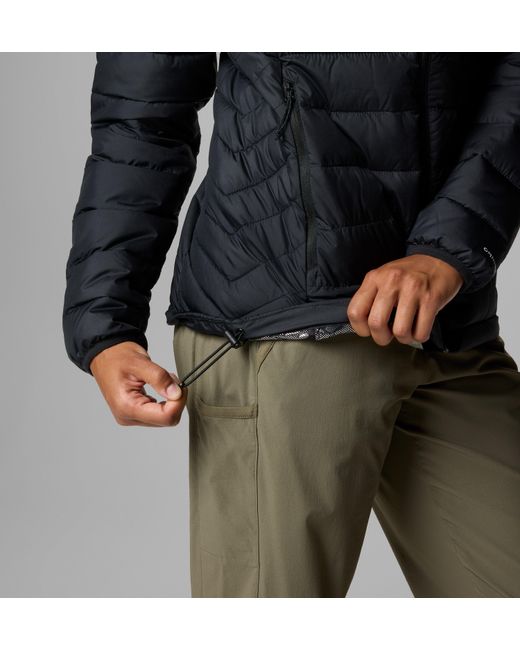 Columbia Black S Powder Lite Ii Full Zip Jacket