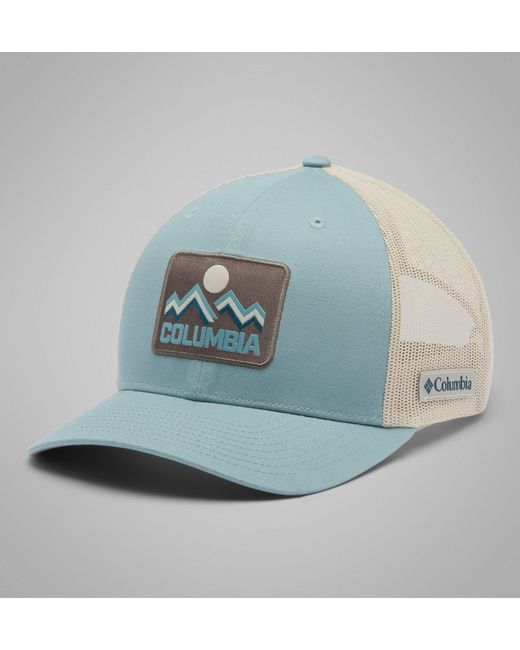 Columbia Blue Columbia Mesh Snap Back Hat
