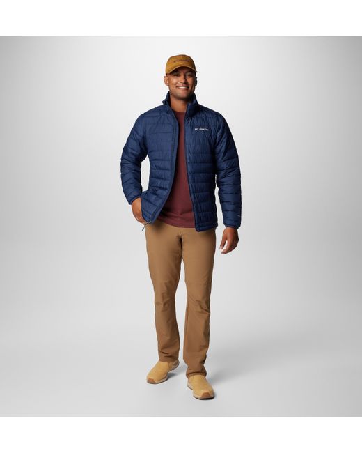 Columbia Blue Powder Lite Ii Jacket for men