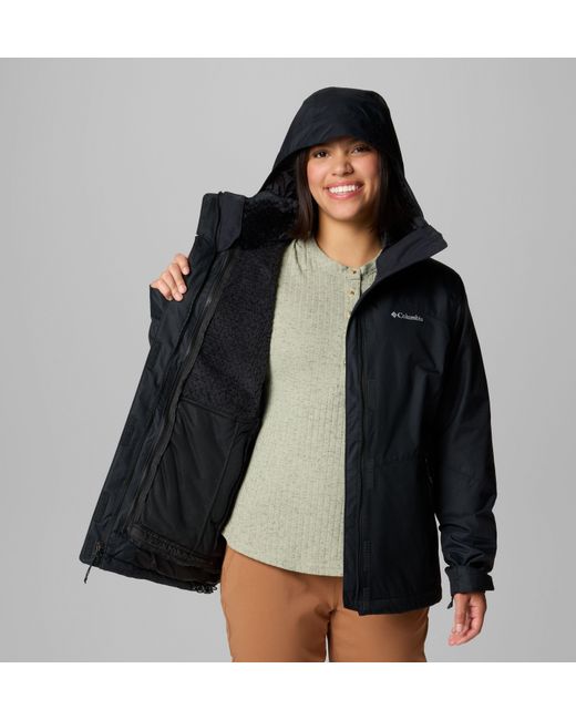 Columbia Black Bugaboo Iii Fleece Interchange Jacket