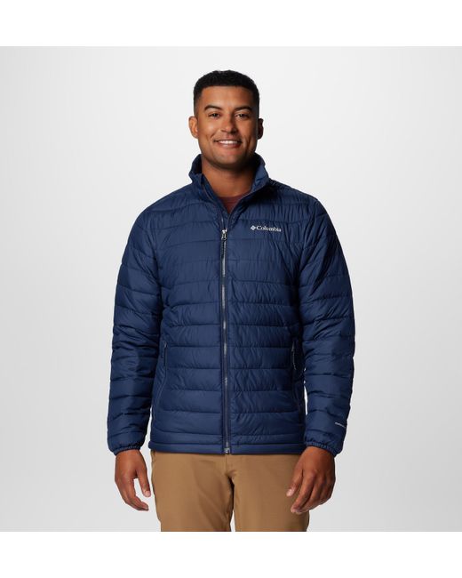 Columbia Blue Powder Lite Ii Jacket for men