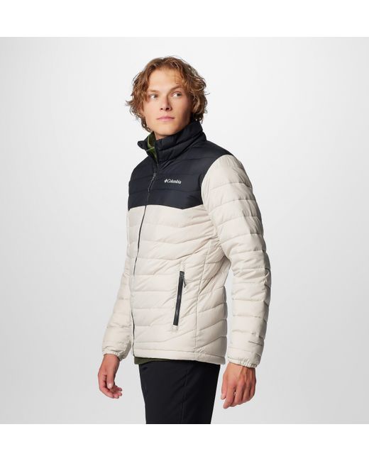 Columbia Gray Powder Lite Ii Jacket for men