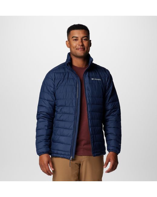 Columbia Blue Powder Lite Ii Jacket for men