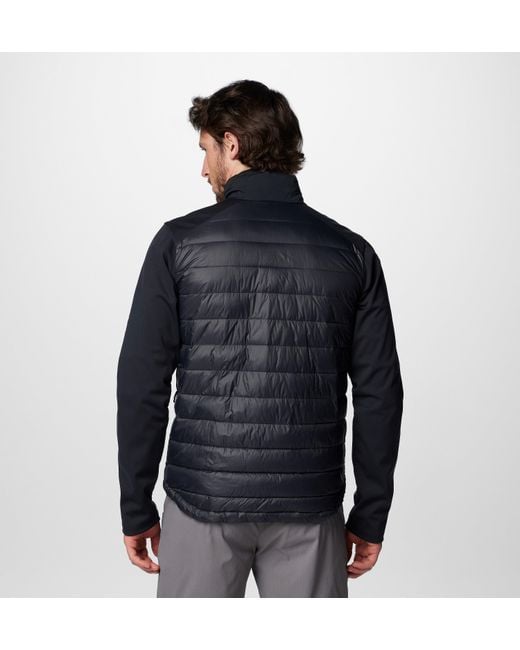Columbia Black Columbia Tech Insulated Hiking Softshell Jacket for men