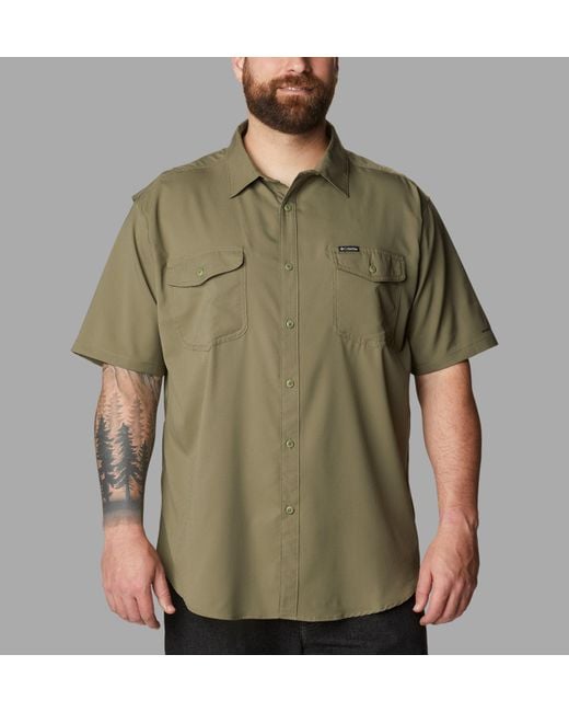 Columbia Green Utilizer Ii Solid Short Sleeve Shirt for men