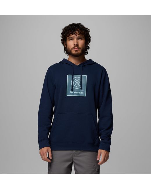 Columbia Blue Columbia Trek Graphic Hoodie for men