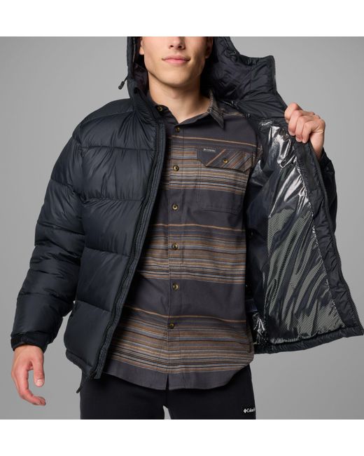 Columbia Black Pike Lake Puffer Jacket for men