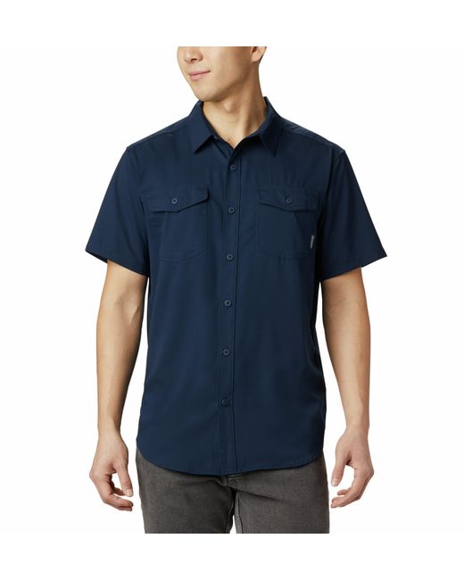 Columbia Blue Utilizer Ii Solid Short Sleeve Shirt for men