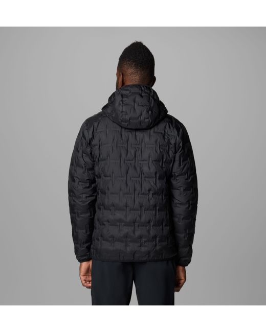 Columbia Black Delta Ridge Ii Down Hooded Jacket for men