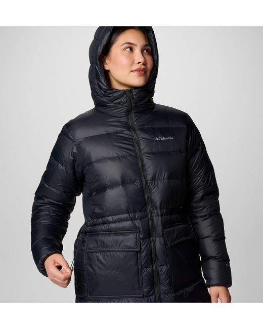 Columbia Black Harmony Falls Mid Down Jacket