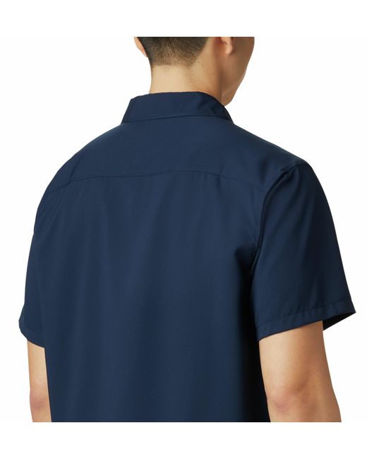 Columbia Blue Utilizer Ii Solid Short Sleeve Shirt for men