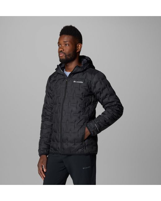Columbia Black Delta Ridge Ii Down Hooded Jacket for men