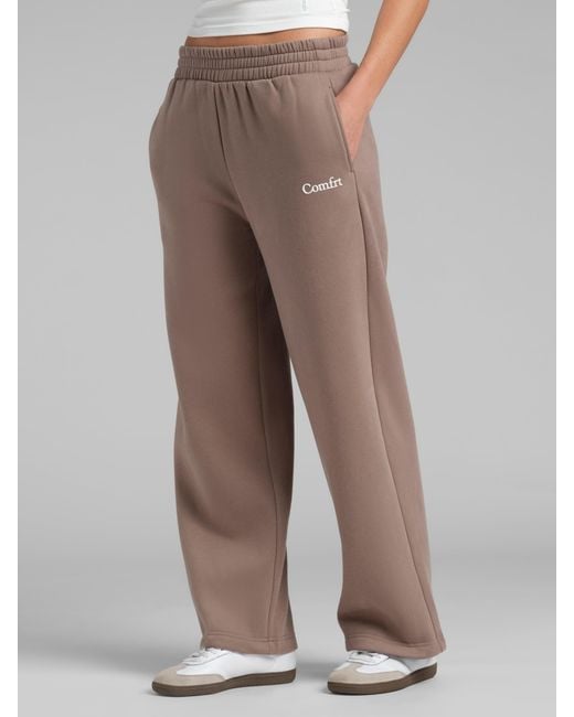 Comfrt Brown Cloud Straight Leg Sweatpants