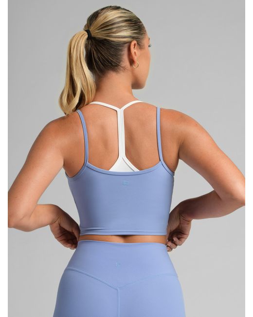 Comfrt Blue Core Double Layer Crop Tank