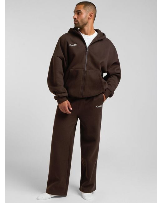 Comfrt Brown Cloud Straight Leg Sweatpants