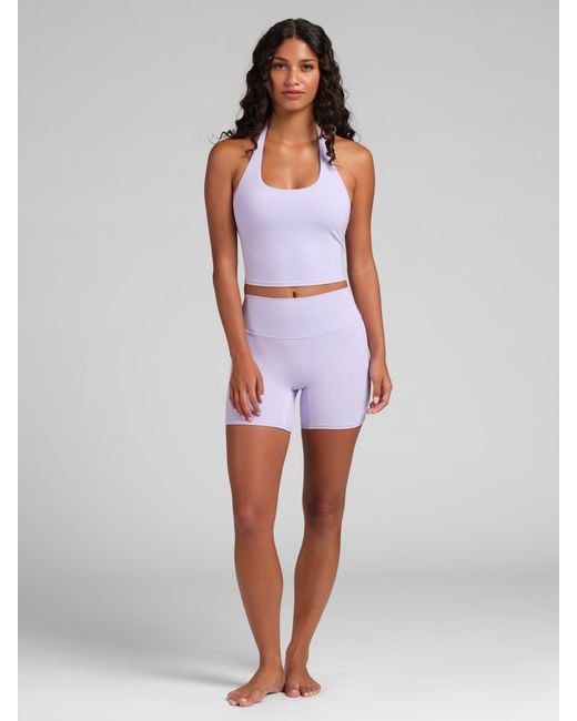 Comfrt Purple Core Halter Tank