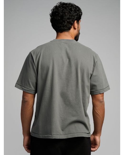 Comfrt Gray Basic Heavyweight Boxy Tee Shirt