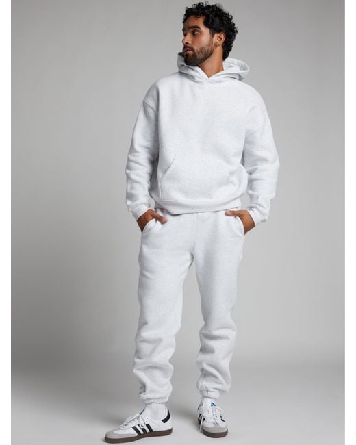 Comfrt Gray Basic Crop Hoodie