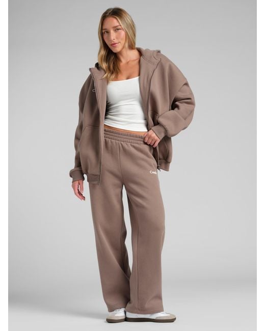 Comfrt Brown Cloud Straight Leg Sweatpants
