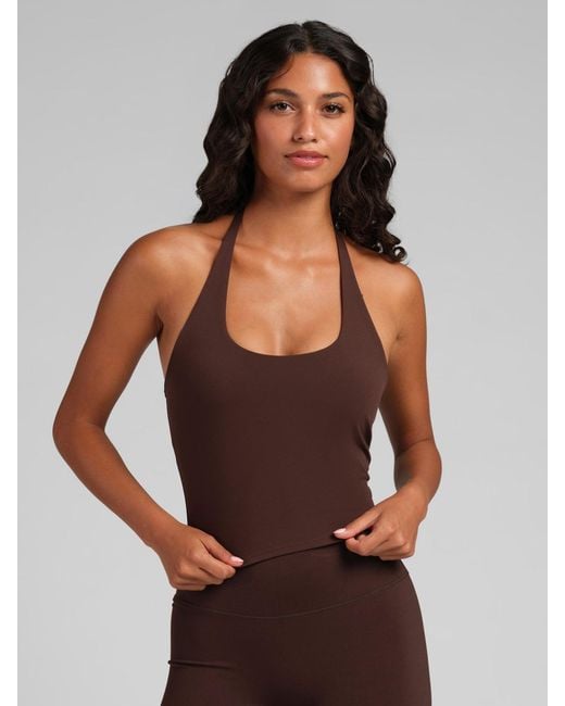 Comfrt Brown Core Halter Tank