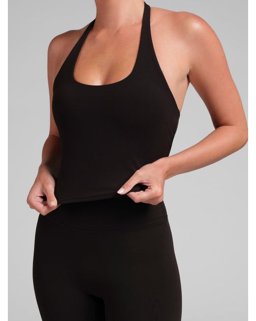 Comfrt Black Core Halter Tank