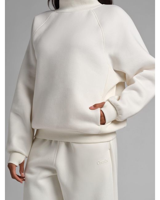 Comfrt Gray Basic Mock Neck Sweatshirt