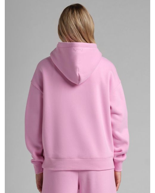 Comfrt Pink Basic Crop Hoodie
