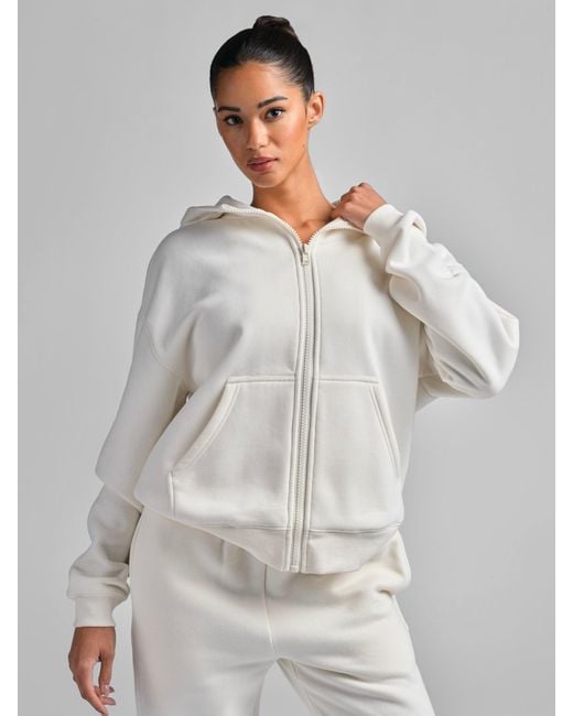 Comfrt Gray Basic Crop Zip Hoodie